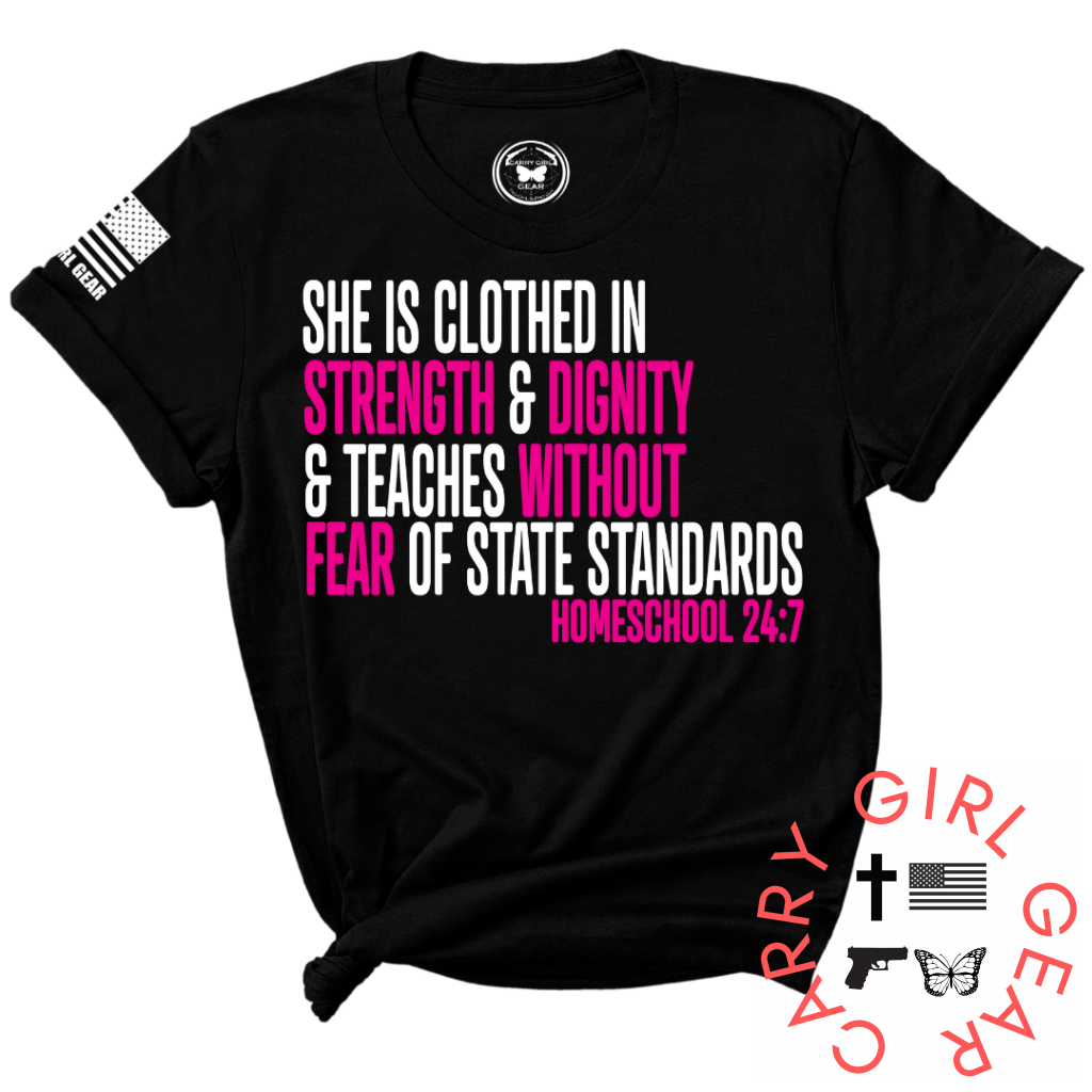 Homeschool 24:7 Tee Xs / Black Unisex Cut Cgg Perfect Tee