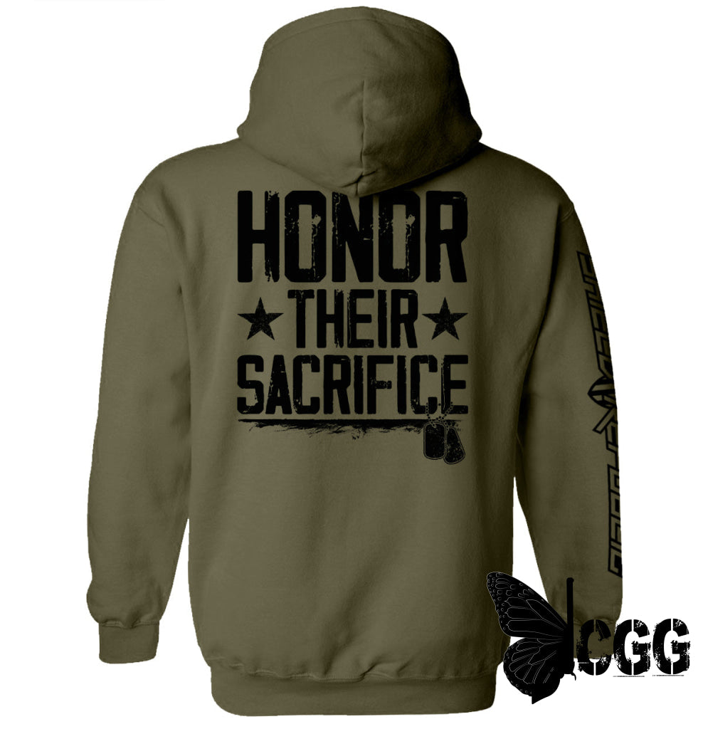 Honor Their Sacrifice Army / S Hoodie Nc - Apparel