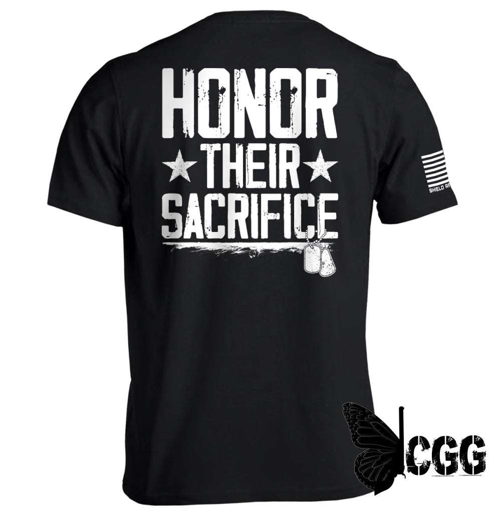 Honor Their Sacrifice Black / S Tee Nc - Apparel