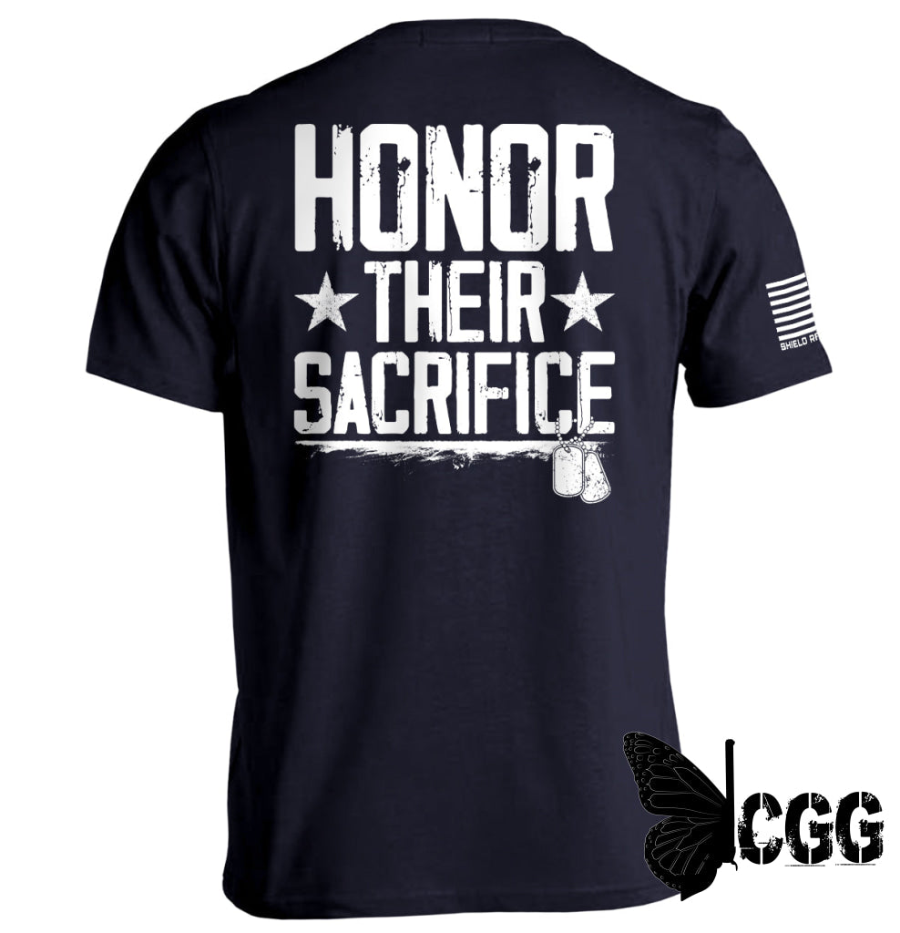 Honor Their Sacrifice Navy / S Tee Nc - Apparel