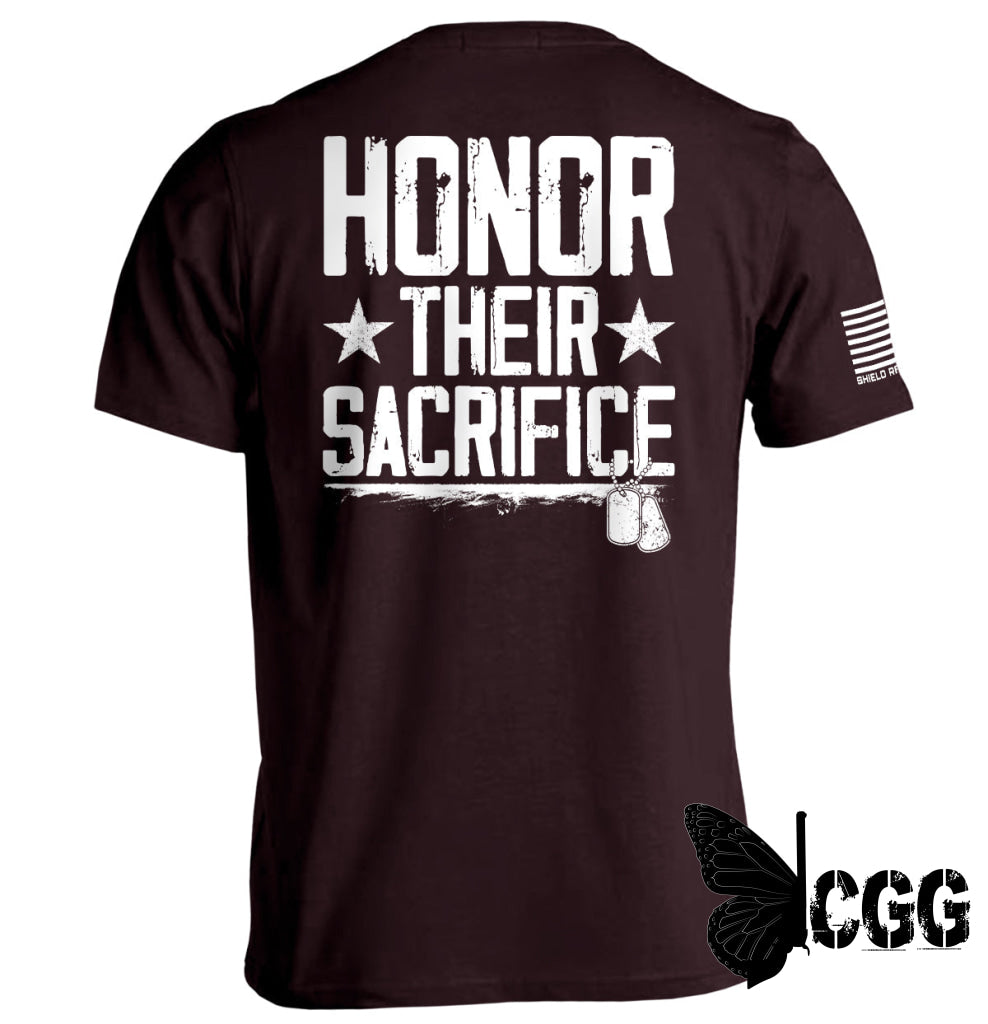 Honor Their Sacrifice Ox Blood / S Tee Nc - Apparel