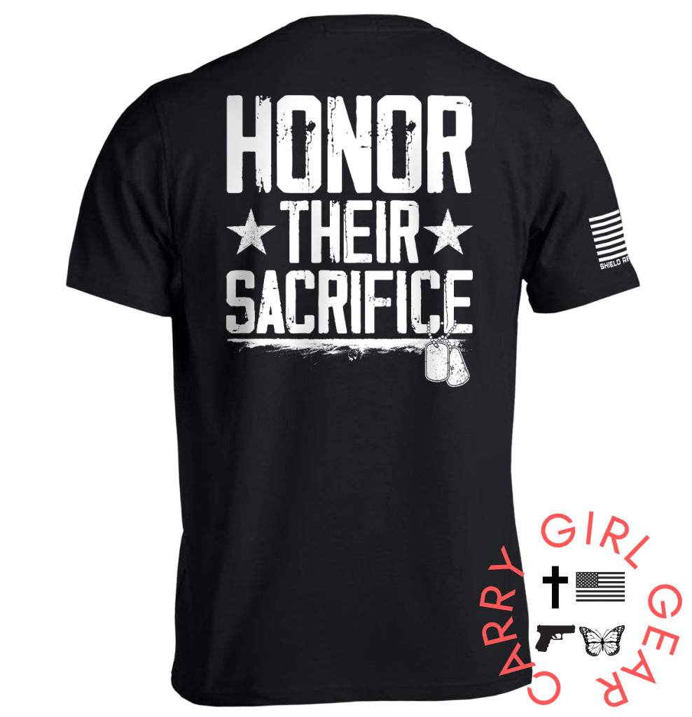 Honor Their Sacrifice Black / S Tee Nc - Apparel