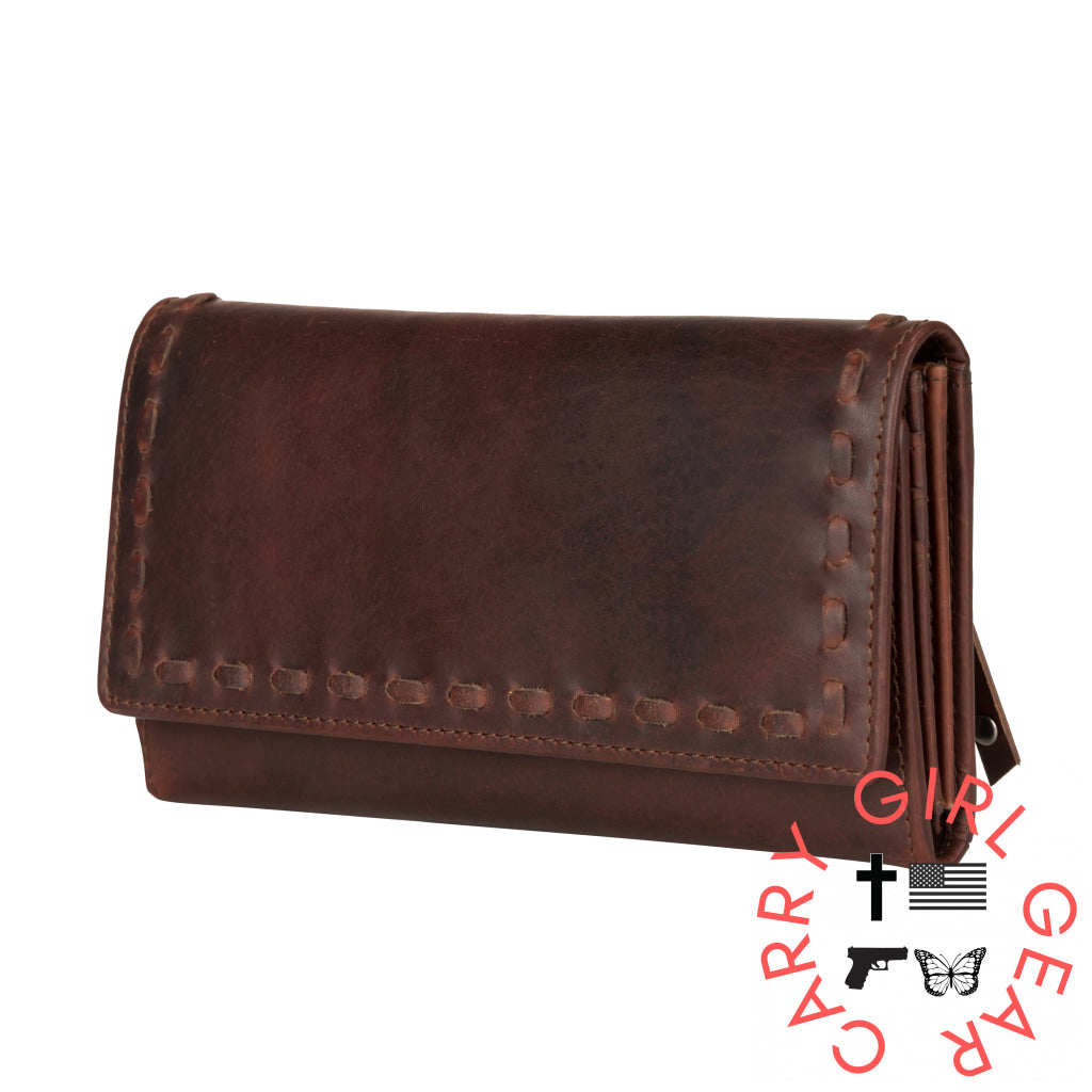 Hope Rfid Leather Laced Wallet By Lady Conceal Wallets
