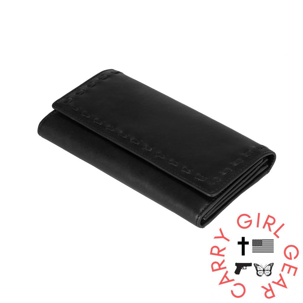 Hope Rfid Leather Laced Wallet By Lady Conceal Wallets