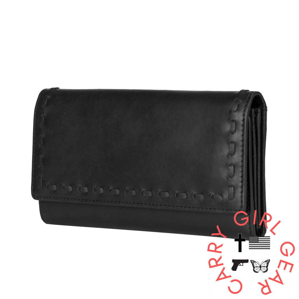 Hope Rfid Leather Laced Wallet By Lady Conceal Wallets