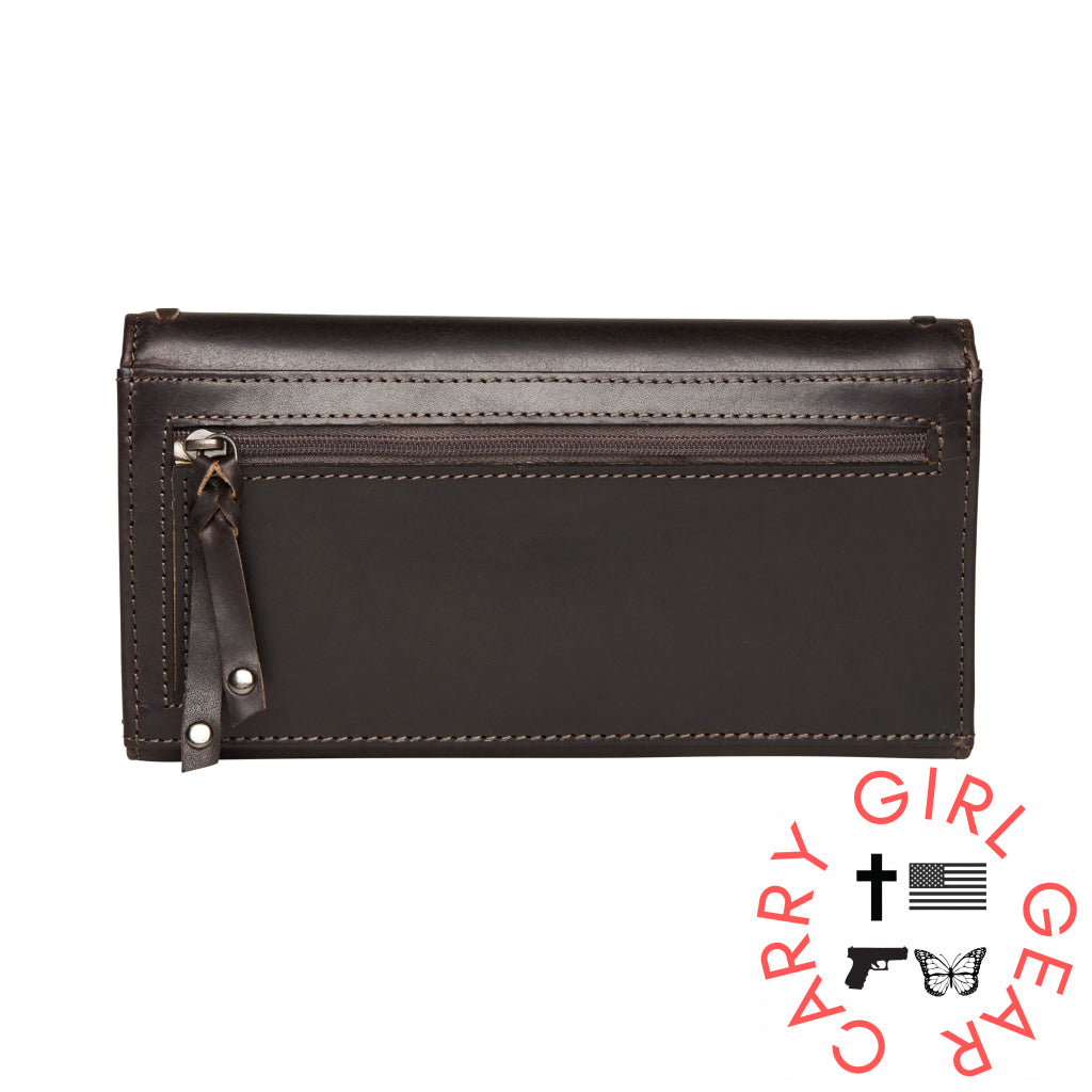 Hope Rfid Leather Laced Wallet By Lady Conceal Wallets