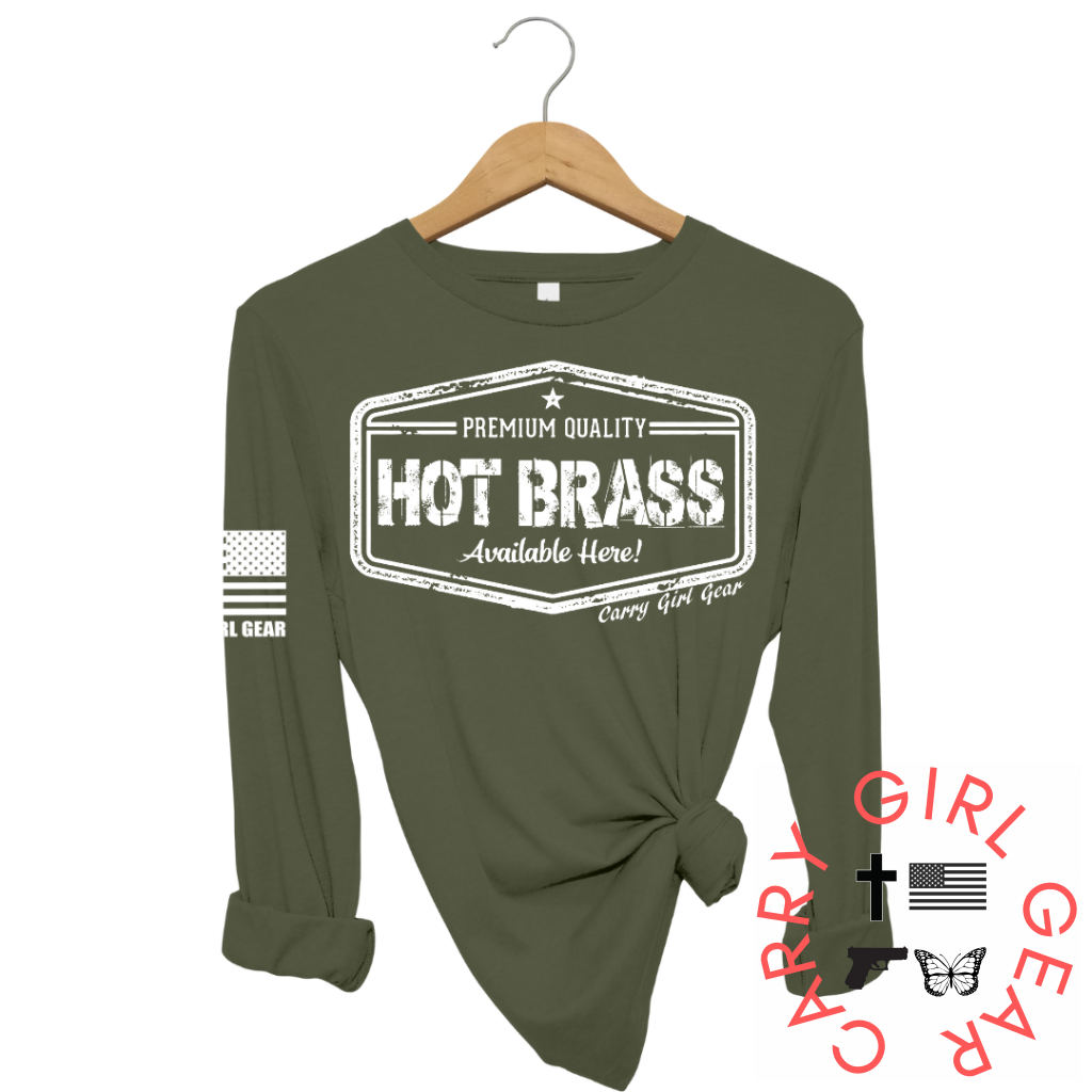 Hot Brass Long Sleeve Olive / Xs