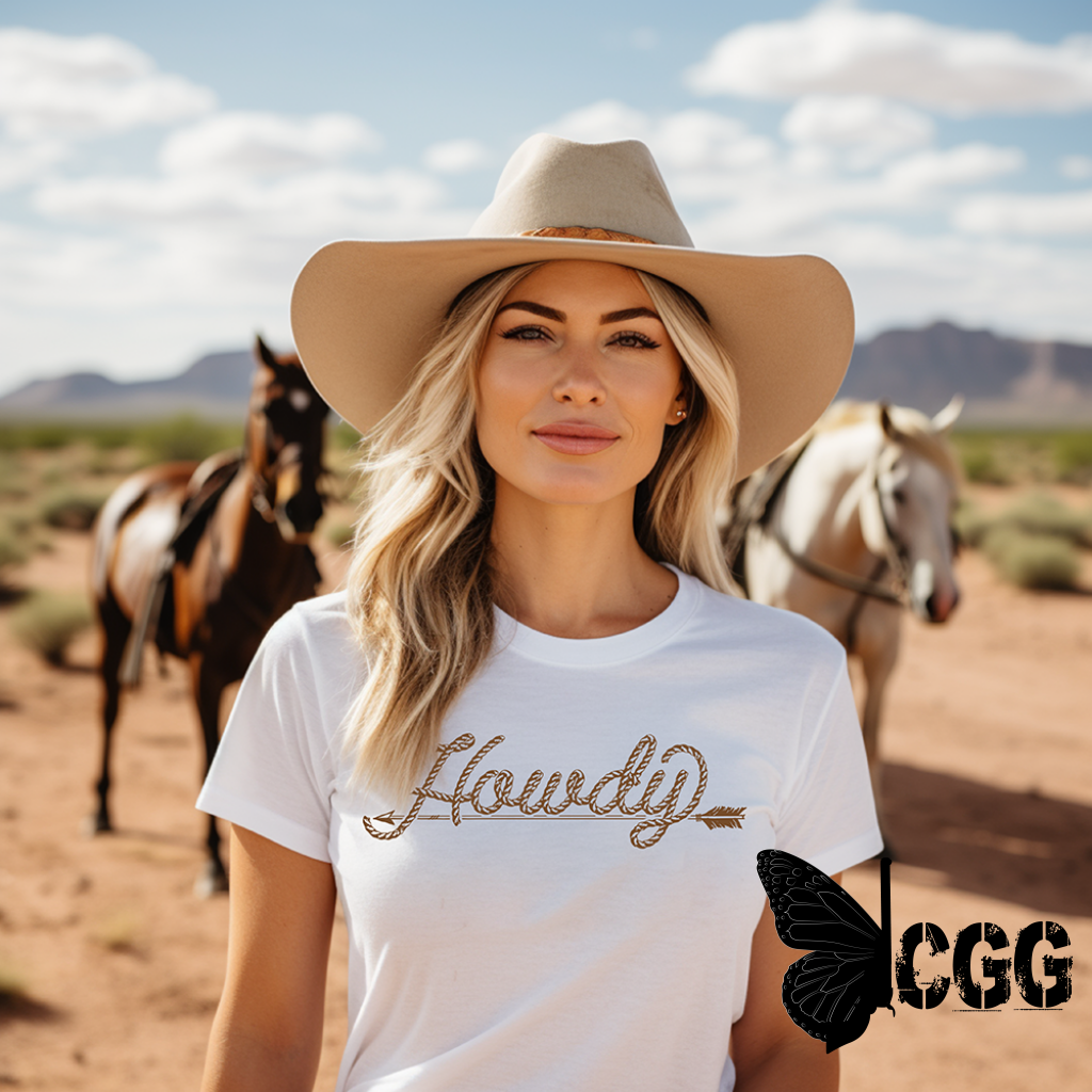 Howdy T-Shirt Bourbon Cowgirl