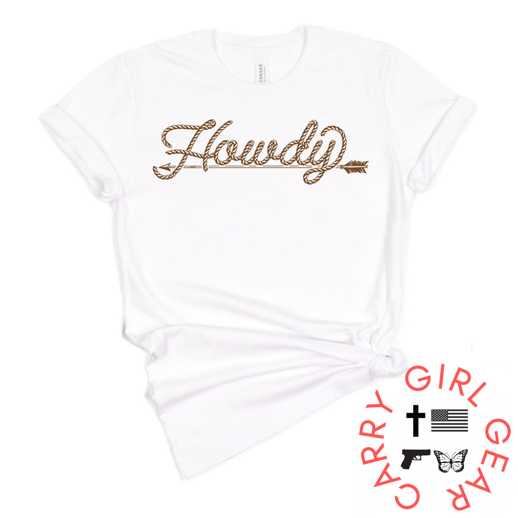 Howdy T-Shirt Bourbon Cowgirl