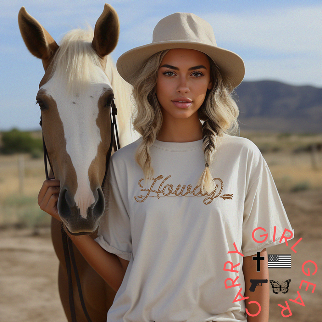 Howdy T-Shirt Bourbon Cowgirl