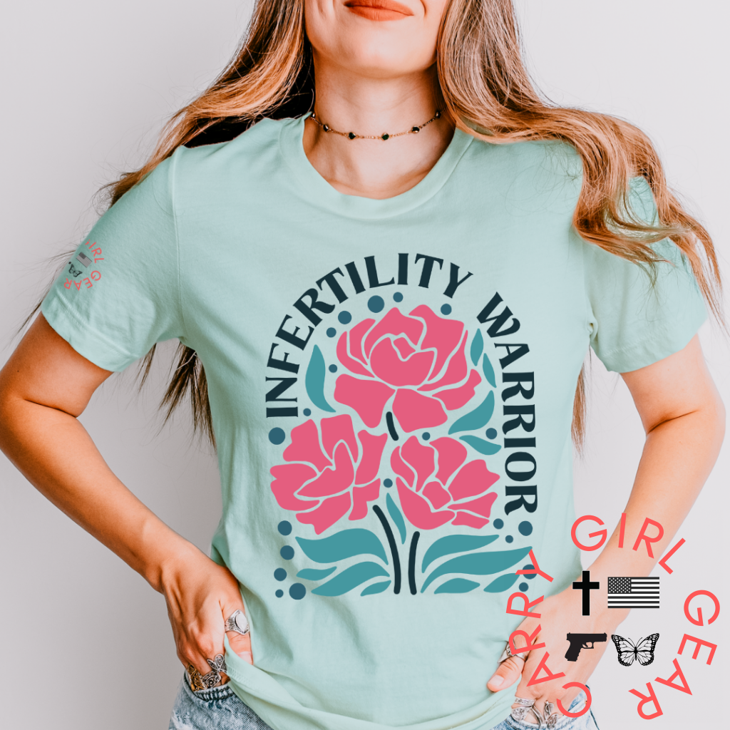 I AM A WARRIOR Tee SM / DUSTY BLUE / UNISEX CUT CGG PERFECT TEE