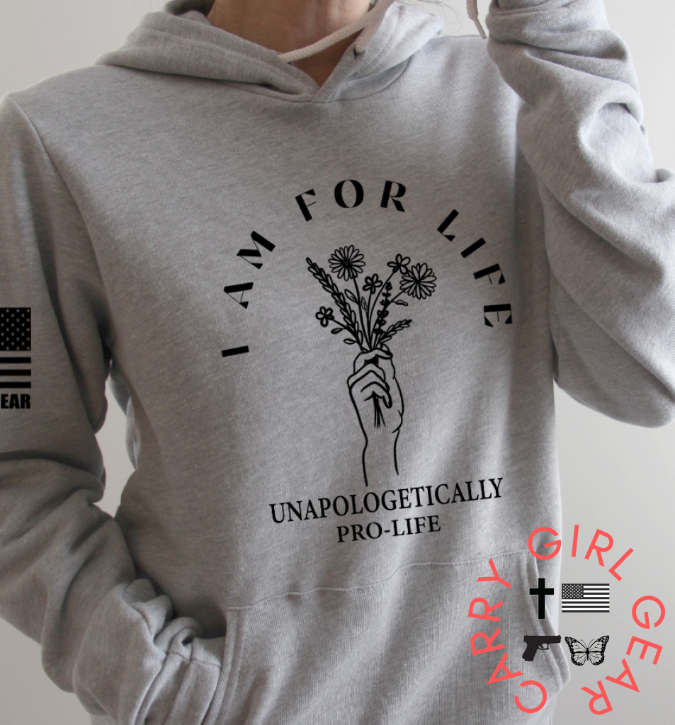 I Am Life Hoodie & Sweatshirt Pullover / Mauve Xs