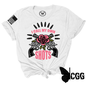 I Call My Own Shots Tee Xs / White Unisex Cut Cgg Perfect Tee