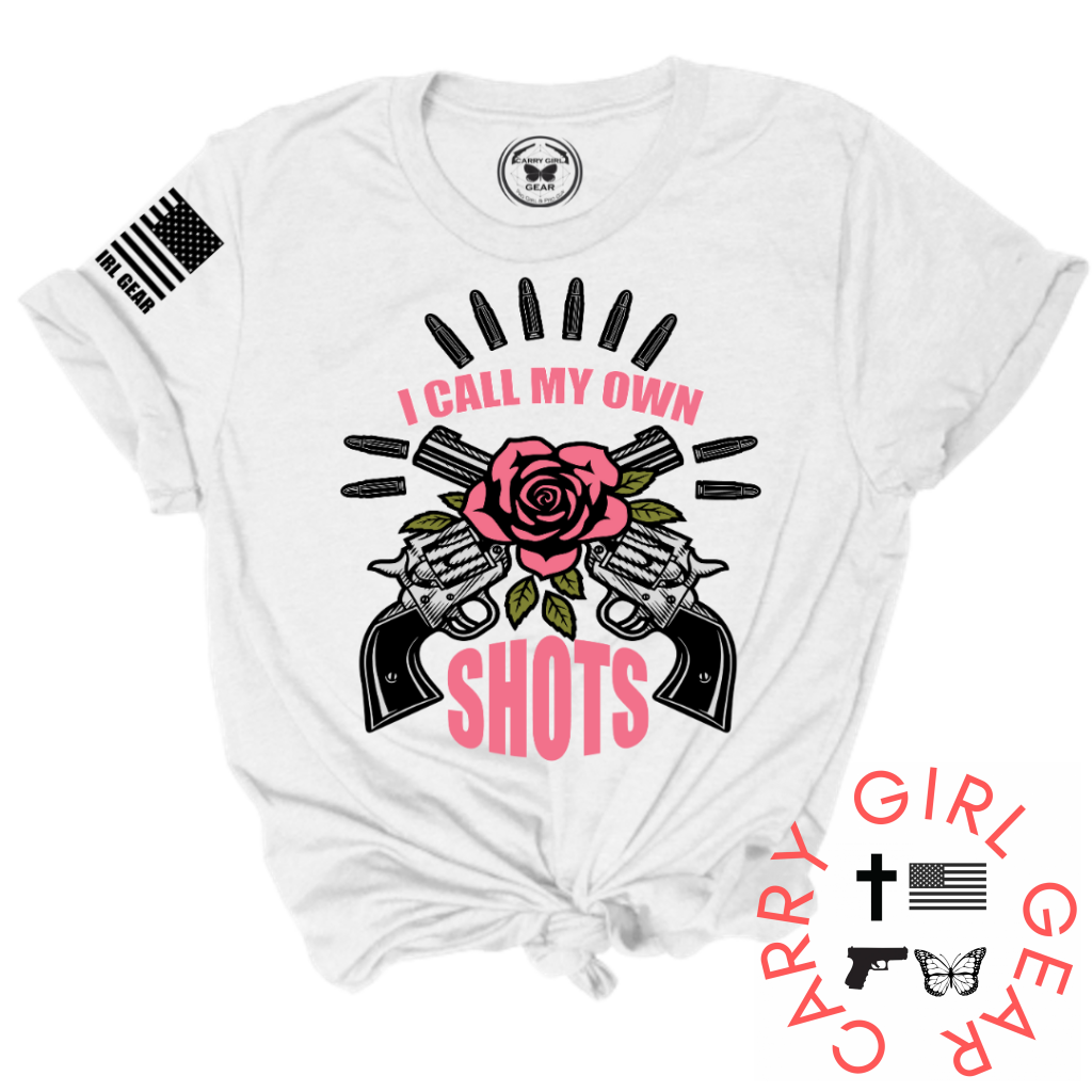 I Call My Own Shots Tee Xs / White Unisex Cut Cgg Perfect Tee