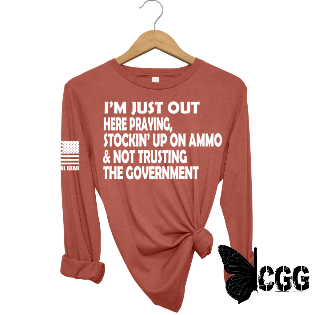 Im Just Out Here Long Sleeve Clay / Xs