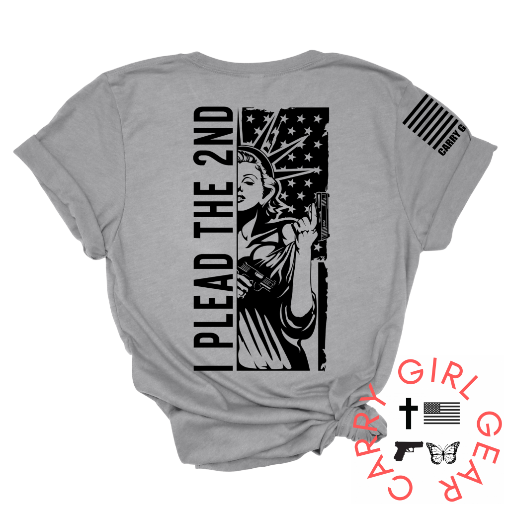 I Plead The 2Nd Tee Xs / Steel Unisex Cut Cgg Perfect Tee