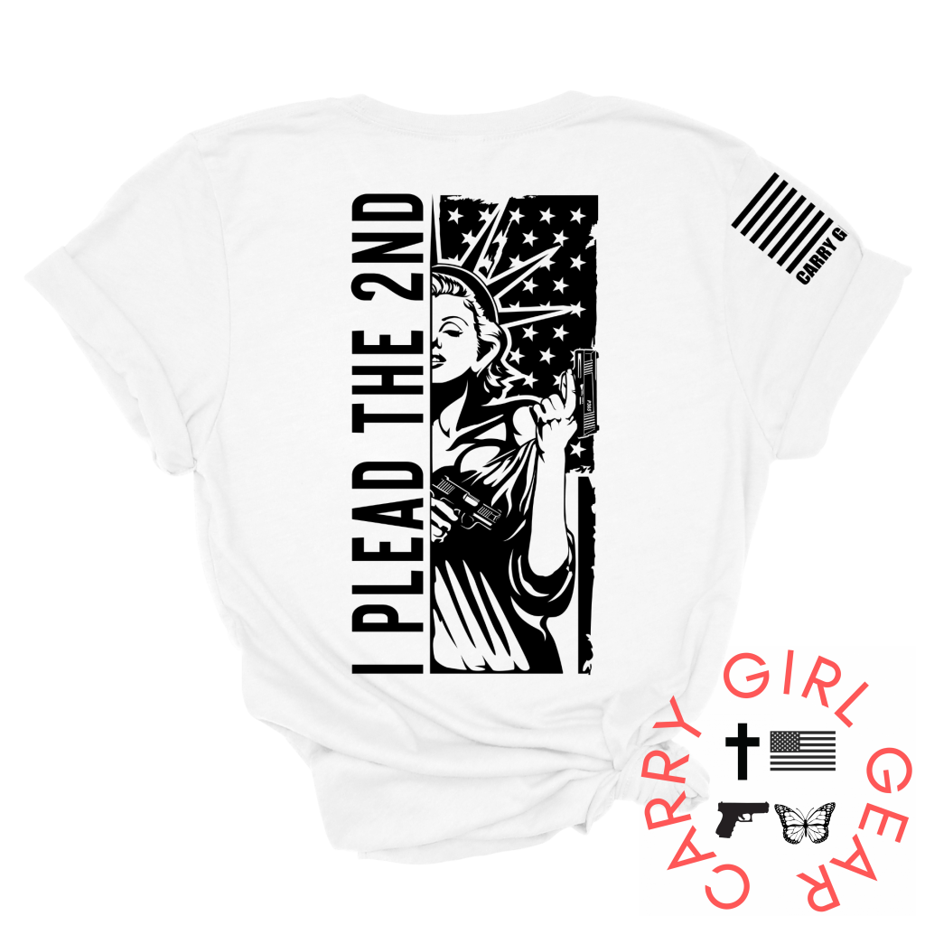 I Plead The 2Nd Tee Xs / White Unisex Cut Cgg Perfect Tee