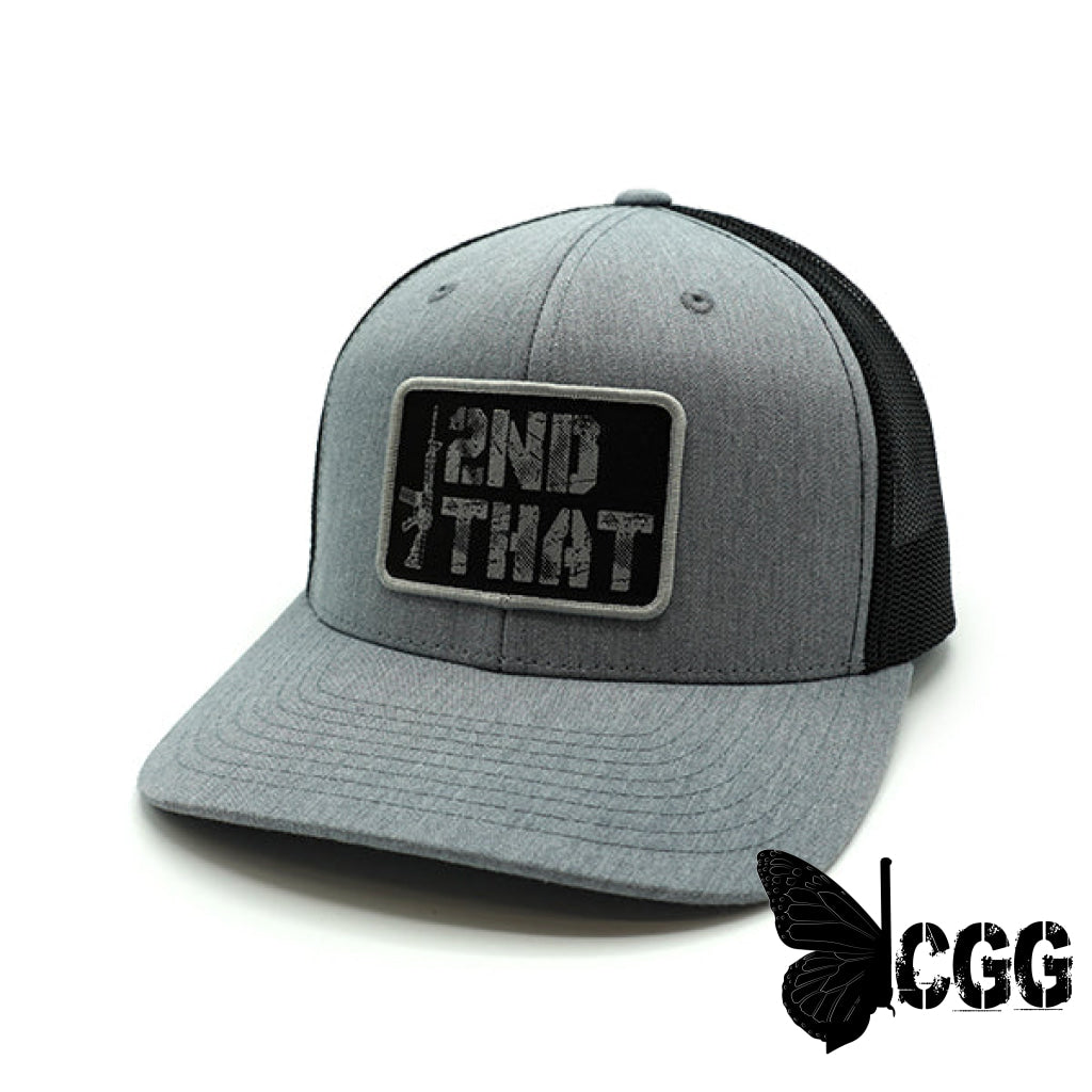 I Second That Woven Patch Hat Heather And Black / Curved Bill Snapback Nc - Hats