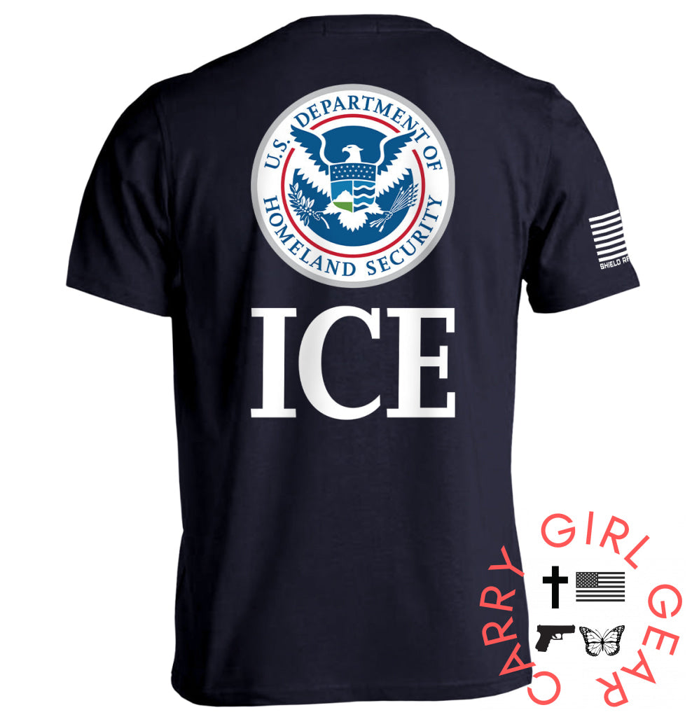 ICE Homeland Security Tee / Navy / S NC - Apparel