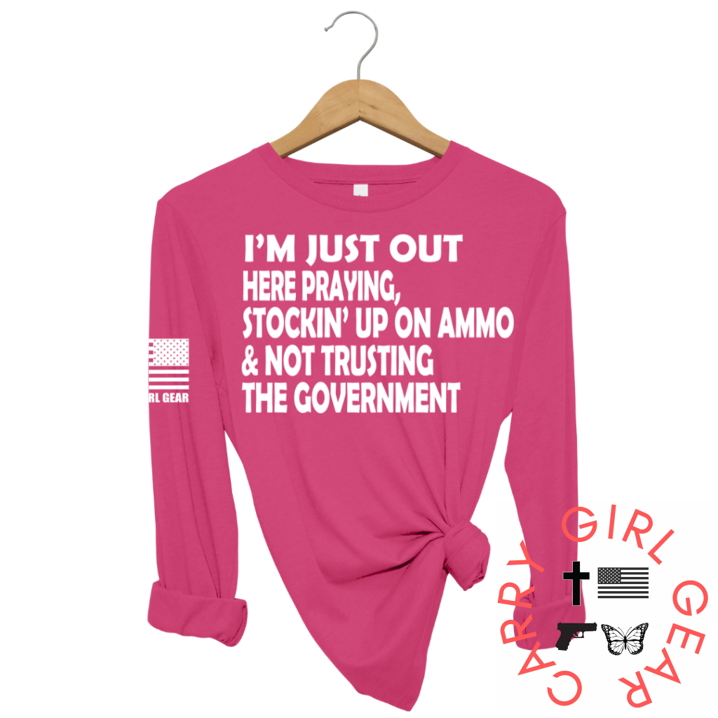 Im Just Out Here Long Sleeve Berry / Xs