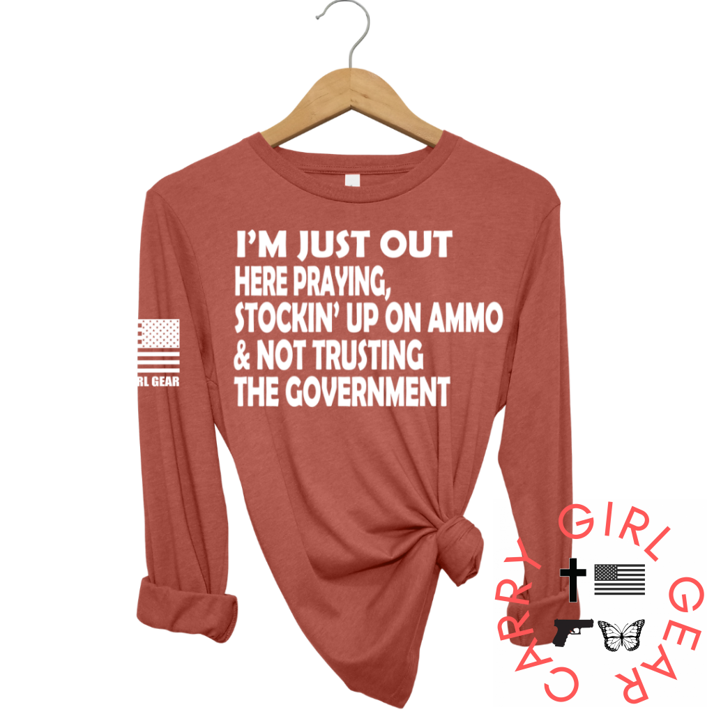 Im Just Out Here Long Sleeve Clay / Xs