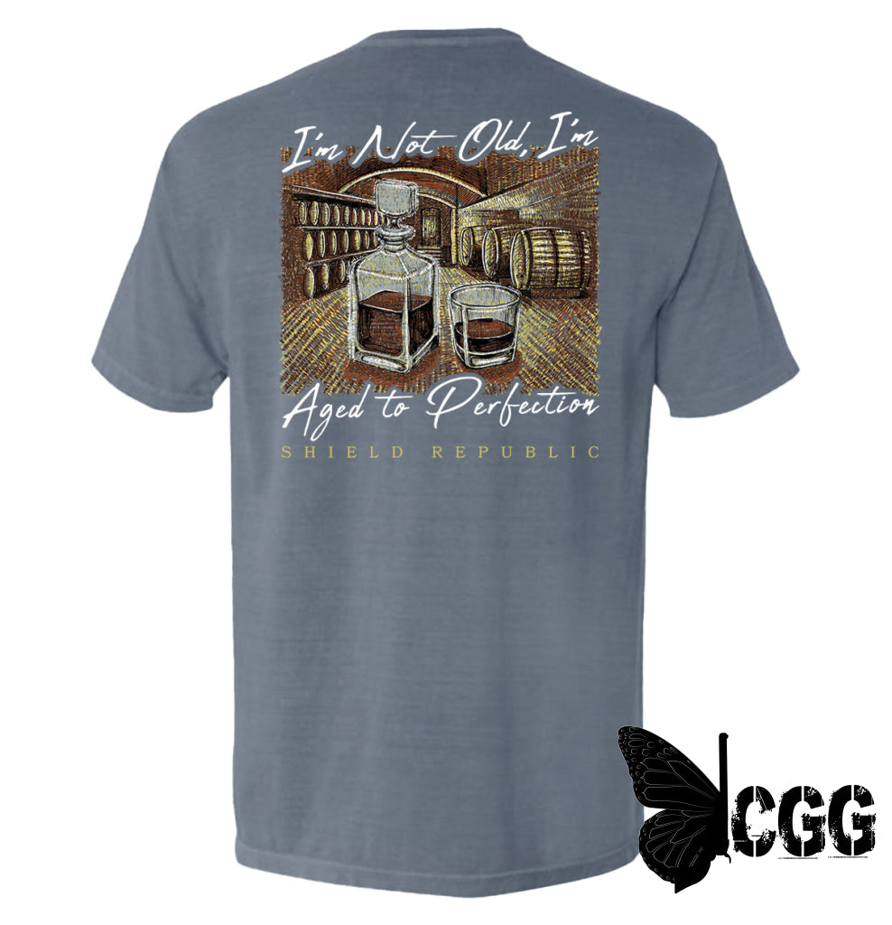 I’m Not Old Aged To Perfection Blue Jean / S Comfort Colors Pocket Tee Nc - Apparel