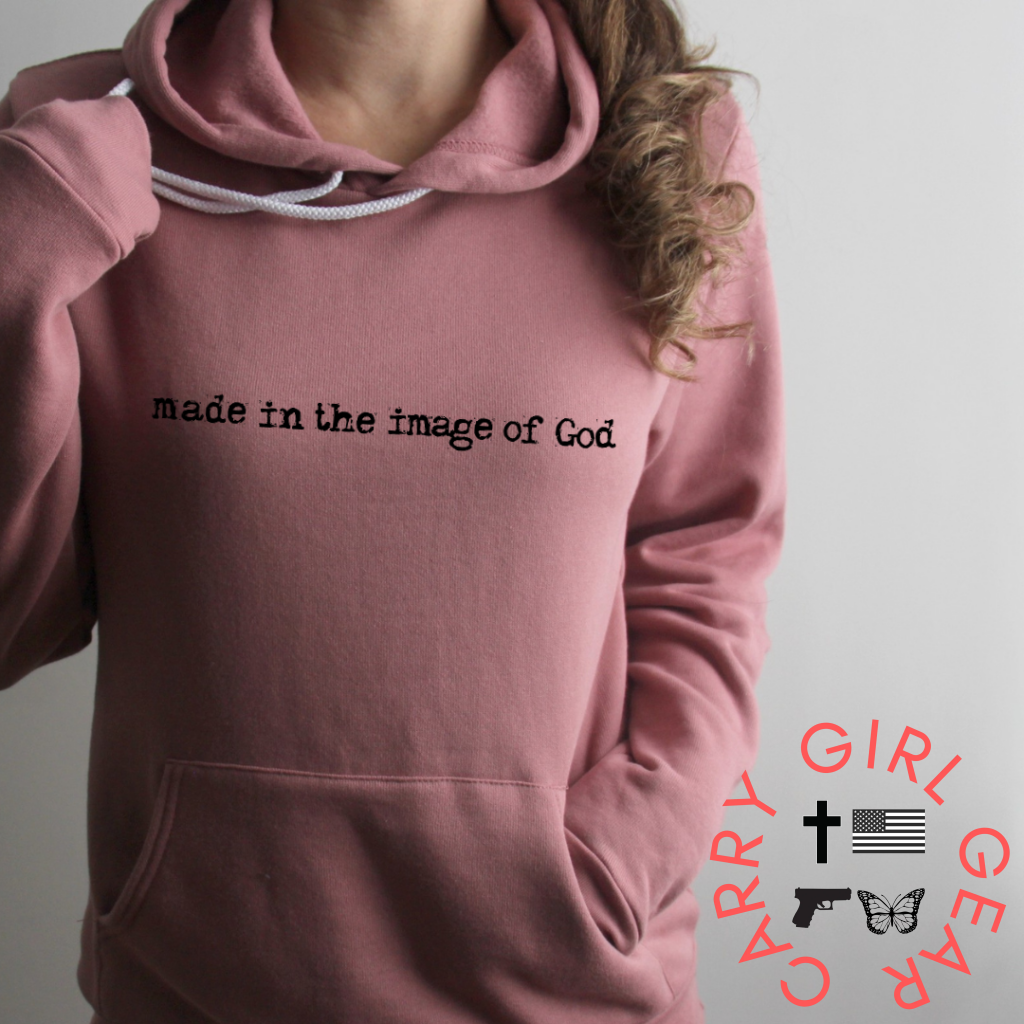 Image Of God Hoodie & Sweatshirt Pullover / Mauve Xs