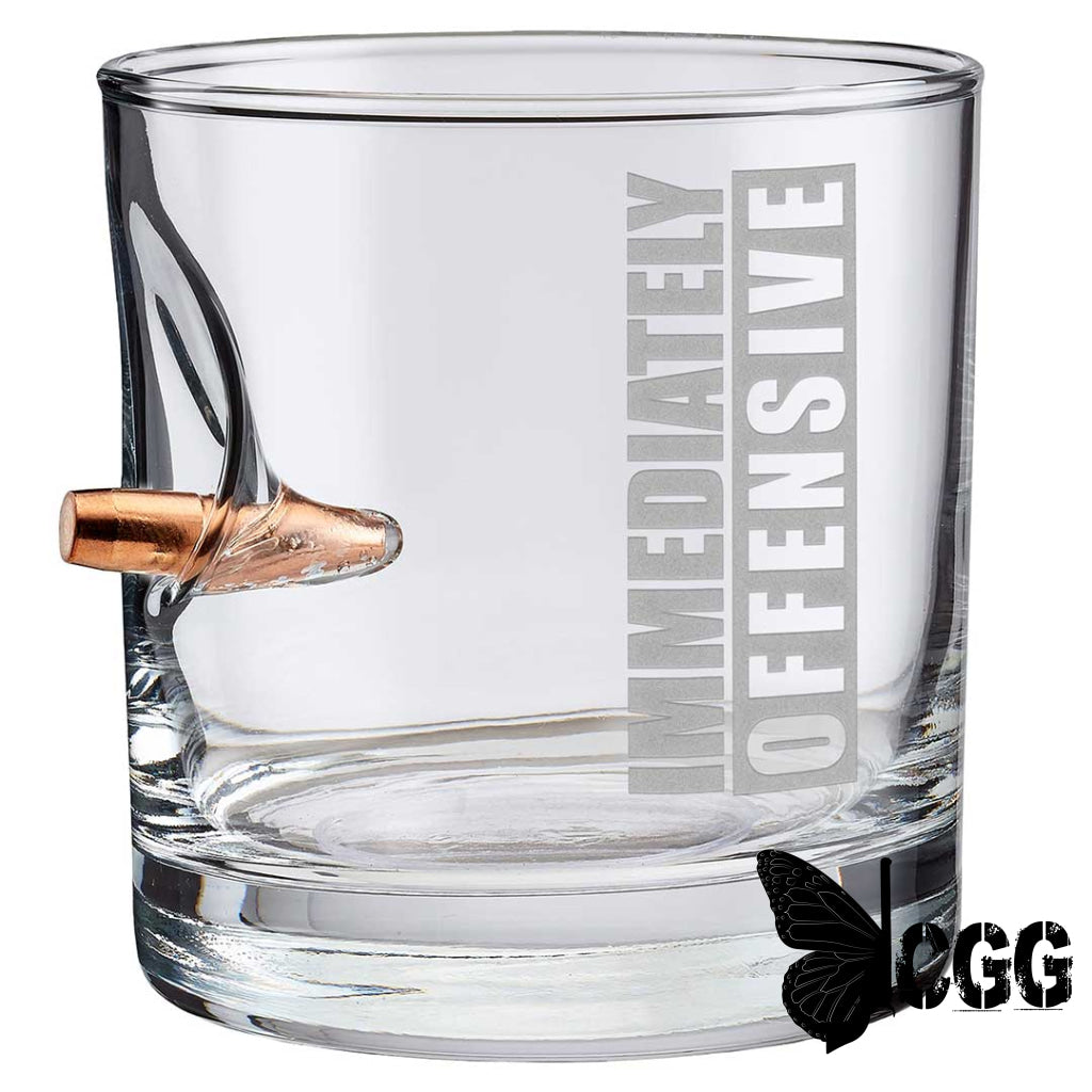 Immediately Offensive Glasses No / Rocks Glass (11Oz)