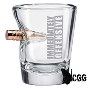 Immediately Offensive Glasses No / Shot Glass (2Oz)