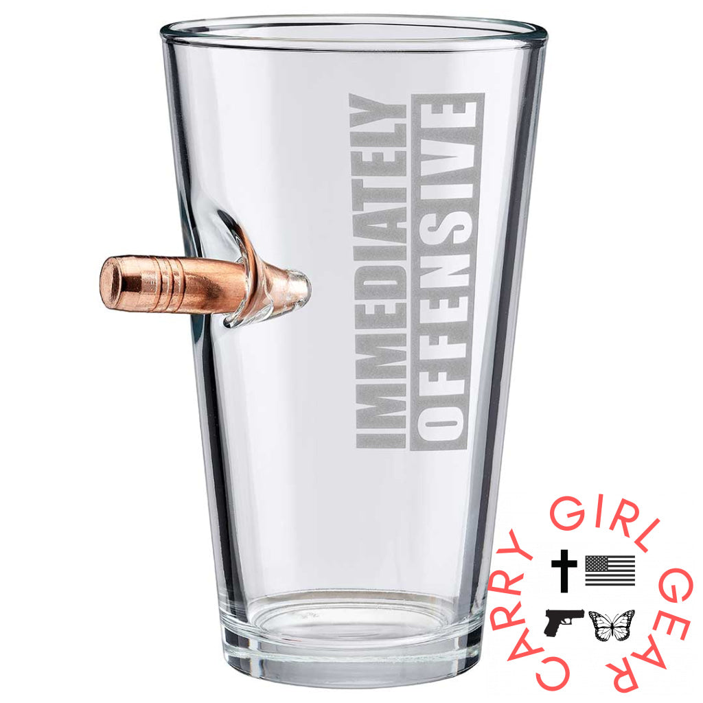 Immediately Offensive Glasses No / Pint Glass (16Oz)