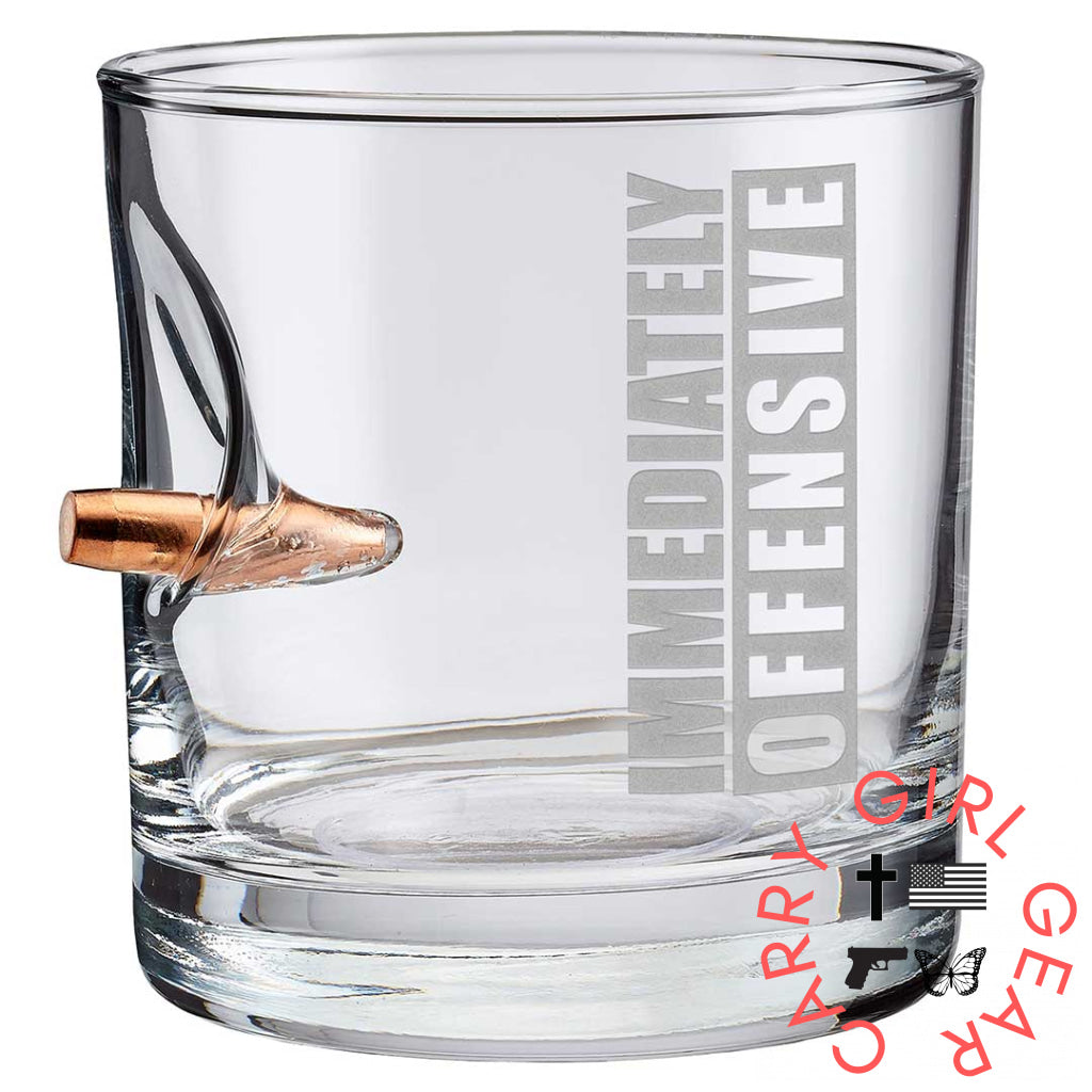 Immediately Offensive Glasses No / Rocks Glass (11Oz)