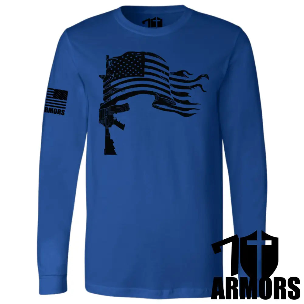 In Defense Of Liberty Long Sleeve Sm / Royal Blue