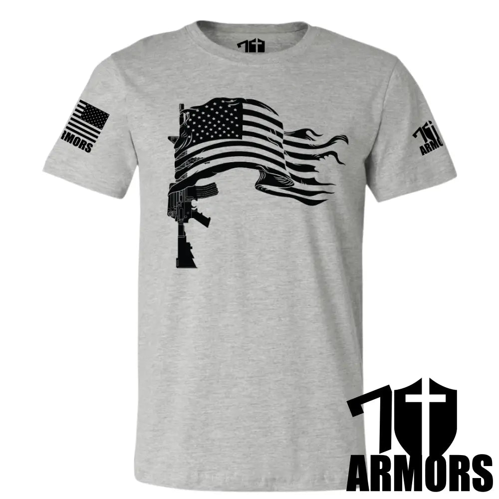 In Defense Of Liberty T-Shirt Sm / Gray T-Shirts