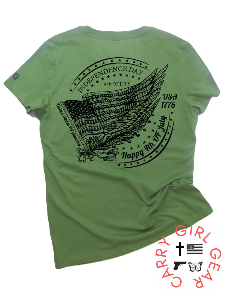 Indepenence Day **june 2022 Club Tee Xs / Olive Womens Cut