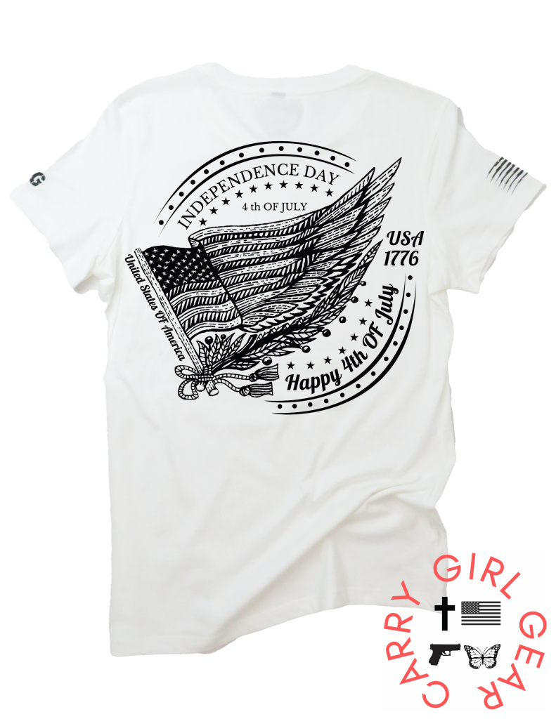 Indepenence Day **june 2022 Club Tee Xs / White Womens Cut