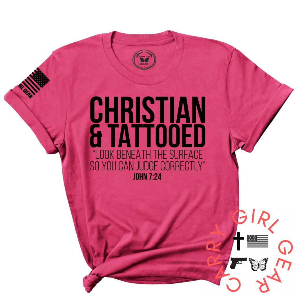 Ink & Faith Tee Xs / Berry Unisex Cut Cgg Perfect