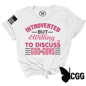 Introverted Tee Xs / White Unisex Cut Cgg Perfect Tee