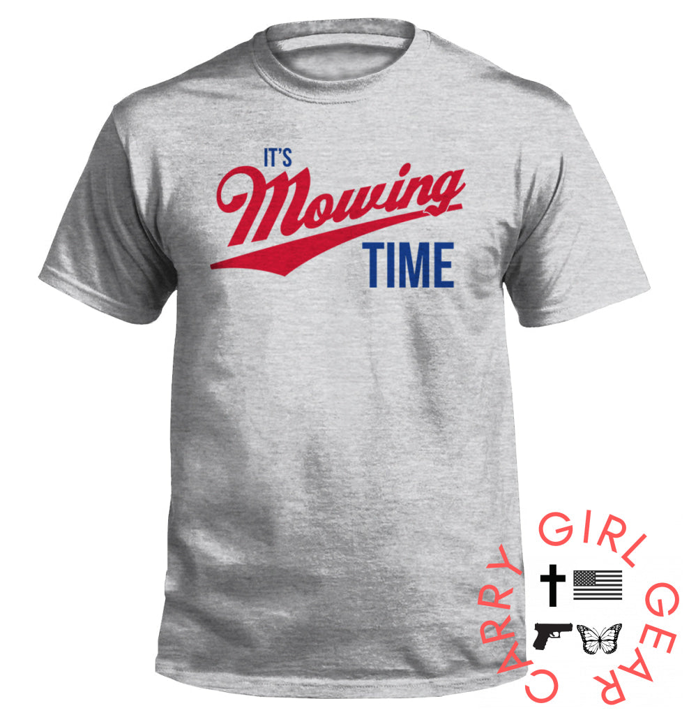 It’s Mowing Time Tee / Athletic Heather / S NC - Apparel