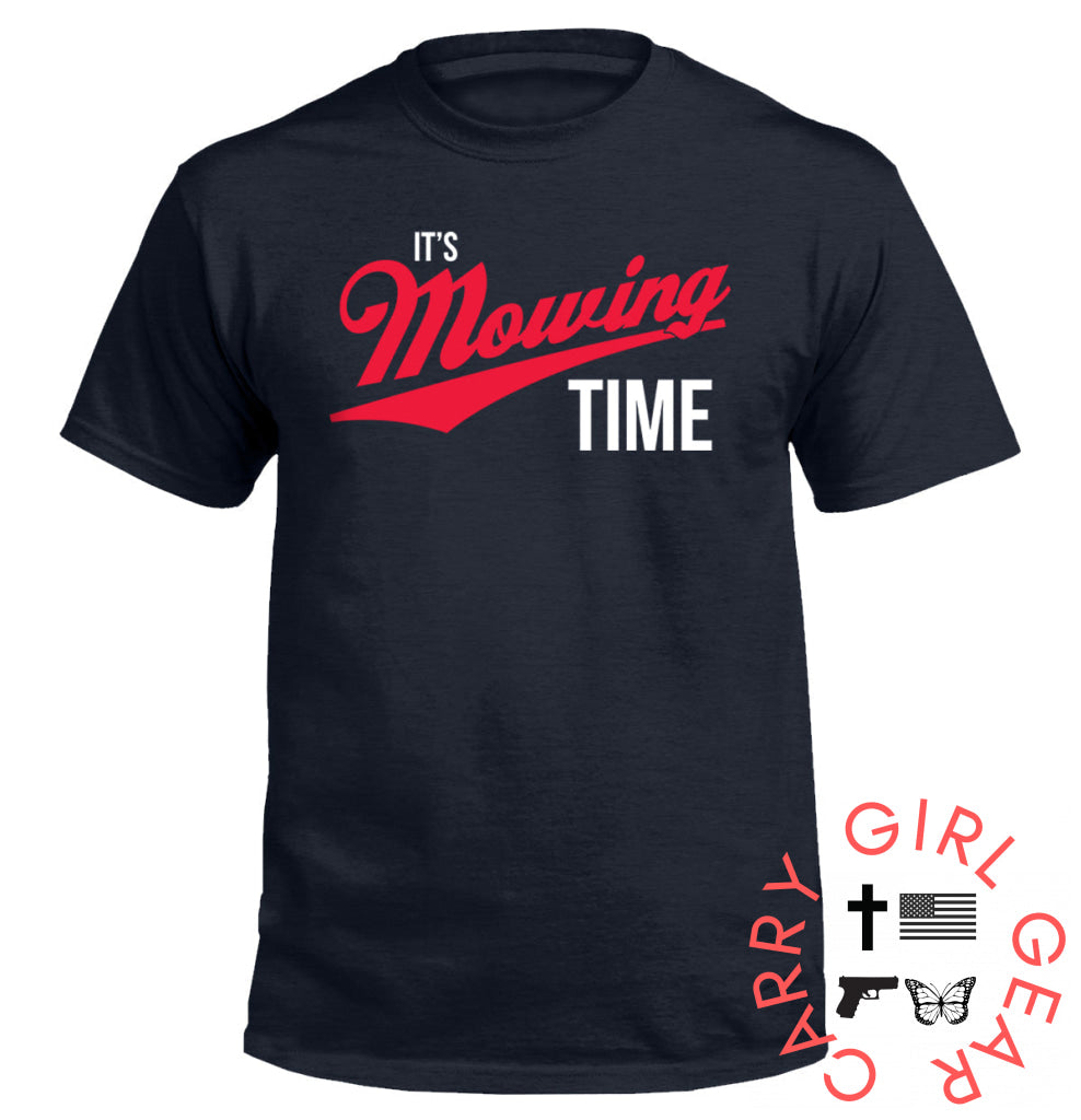 It’s Mowing Time Tee / Heather Navy / S NC - Apparel