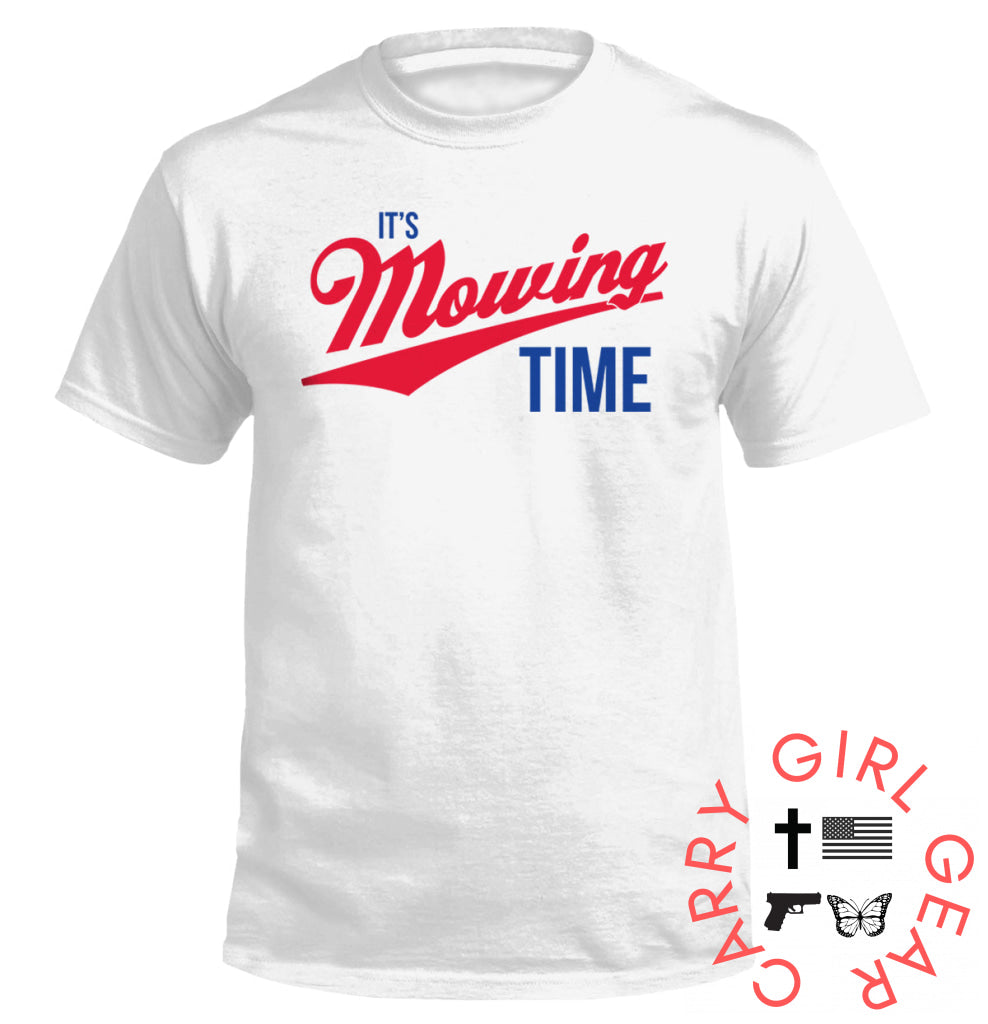 It’s Mowing Time Tee / White / S NC - Apparel