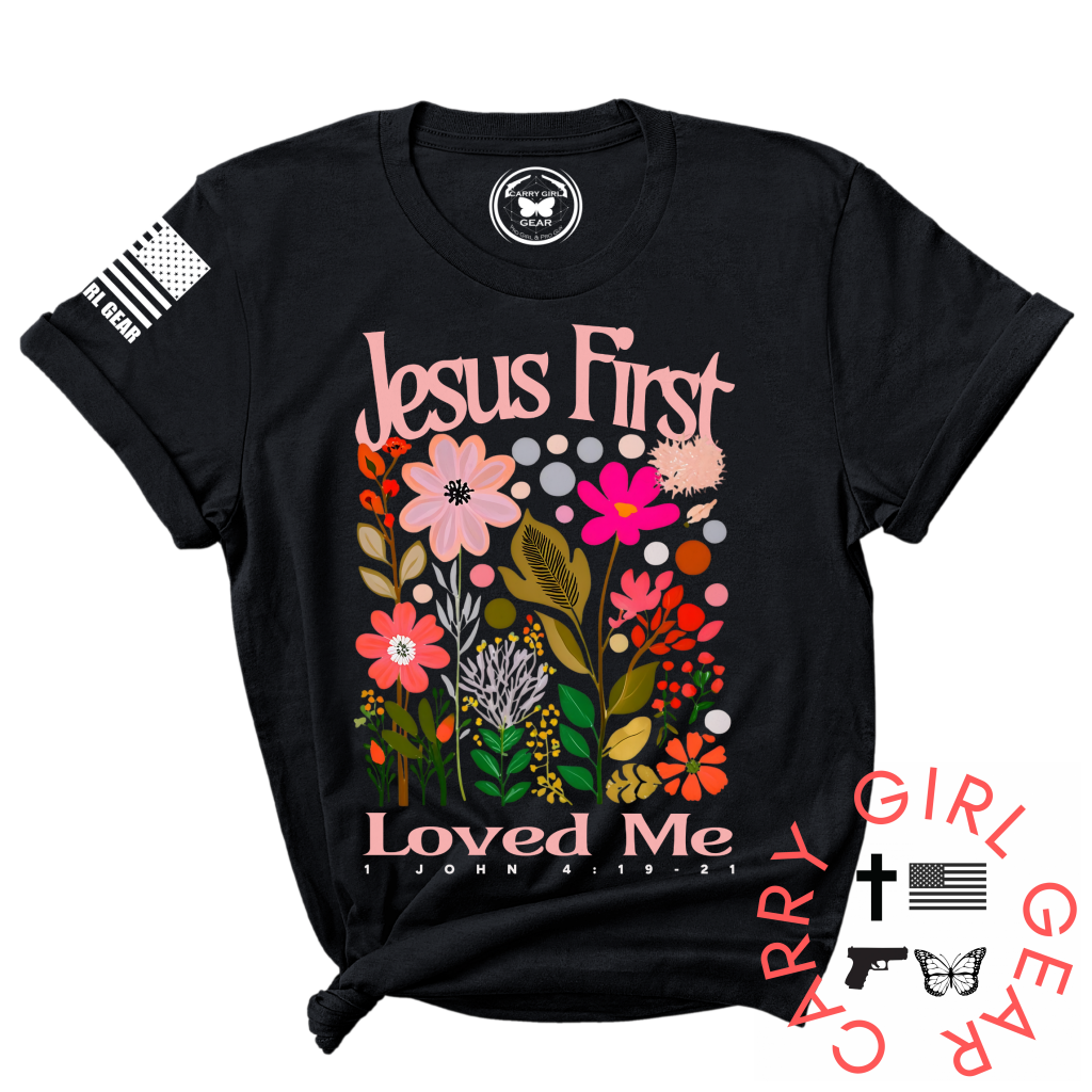 Jesus First Tee Xs / Black Unisex Cut Cgg Perfect