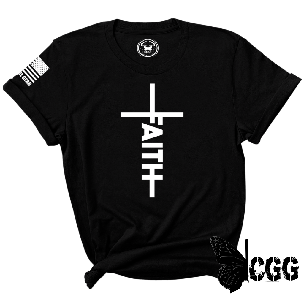 Jesus Has My Back Tee Xs / Black Unisex Cut Cgg Perfect Tee