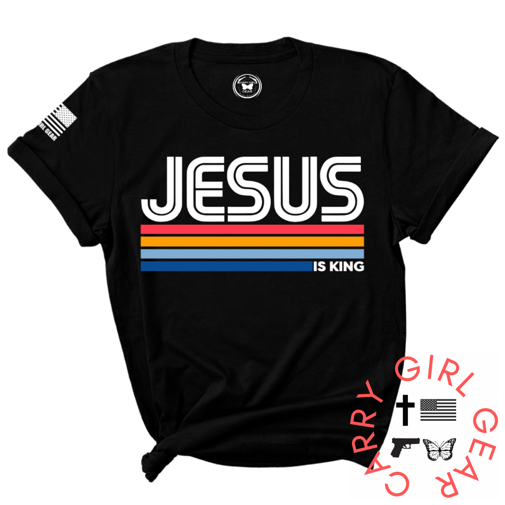 JESUS IS KING TEE XS / ARMOR / UNISEX CUT CGG PERFECT TEE
