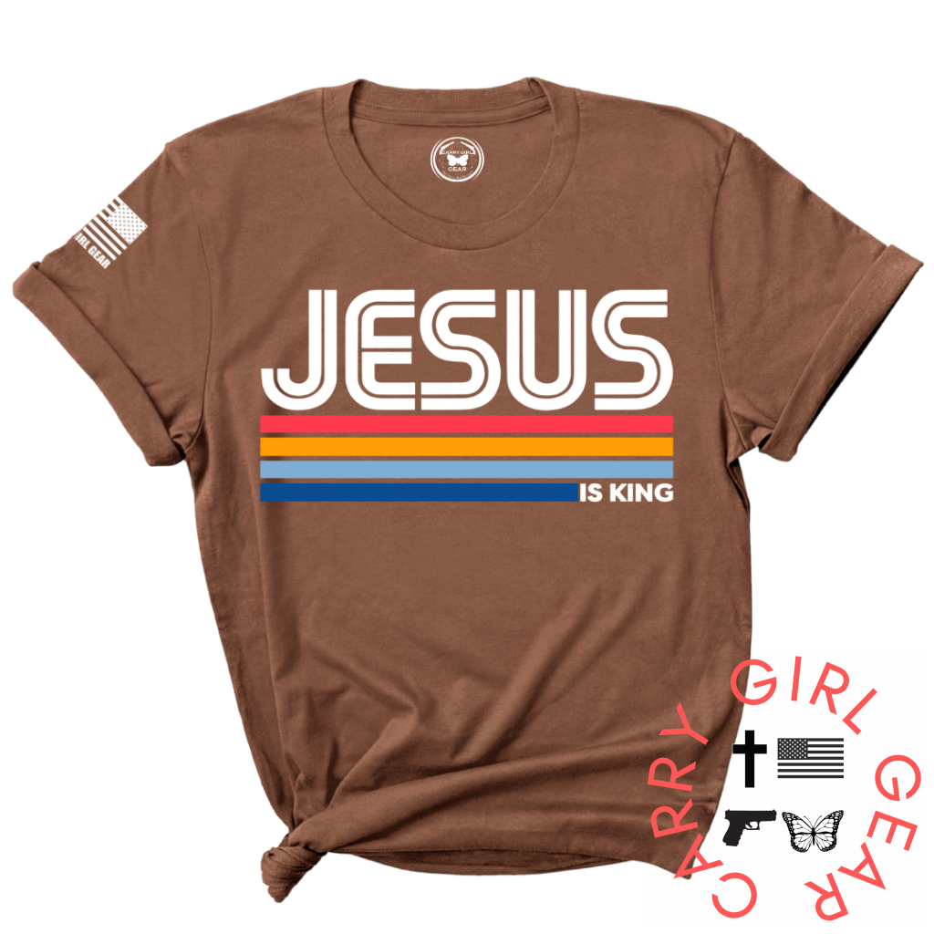 JESUS IS KING TEE XS / LIONS MANE / UNISEX CUT CGG PERFECT TEE
