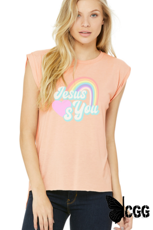 Jesus Loves You Design Crew Sweatshirt