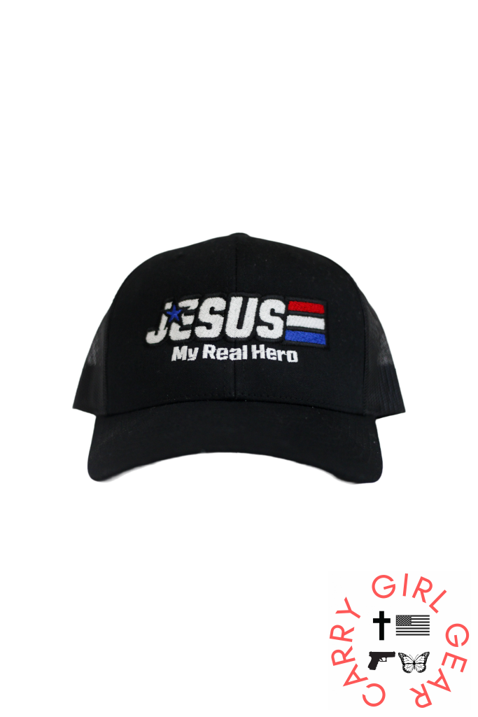 Jesus My Real Hero Hat -clearance Black Hat