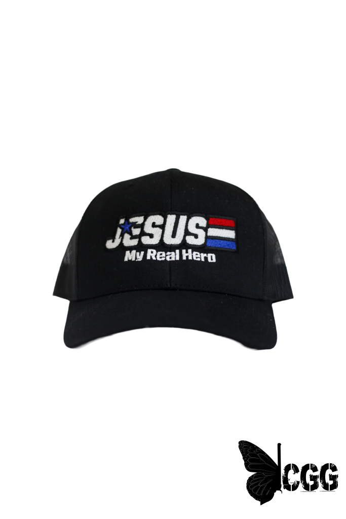 Jesus My Real Hero Hat (Color Options)