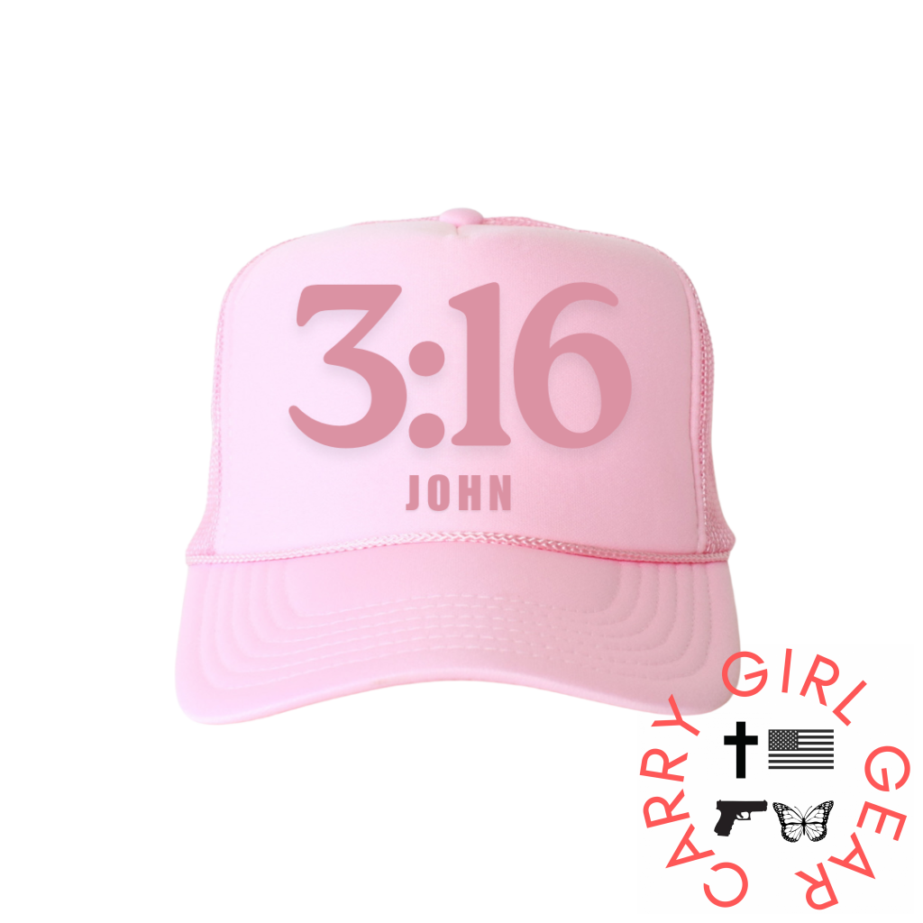 JOHN 3:16 Trucker PINK PARTY