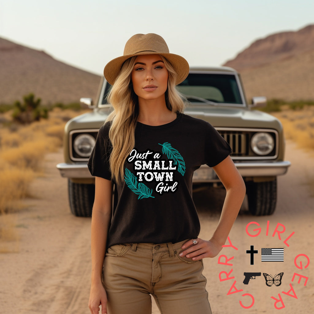 Just A Small Town Girl Graphic Tee T-Shirt T-Shirt