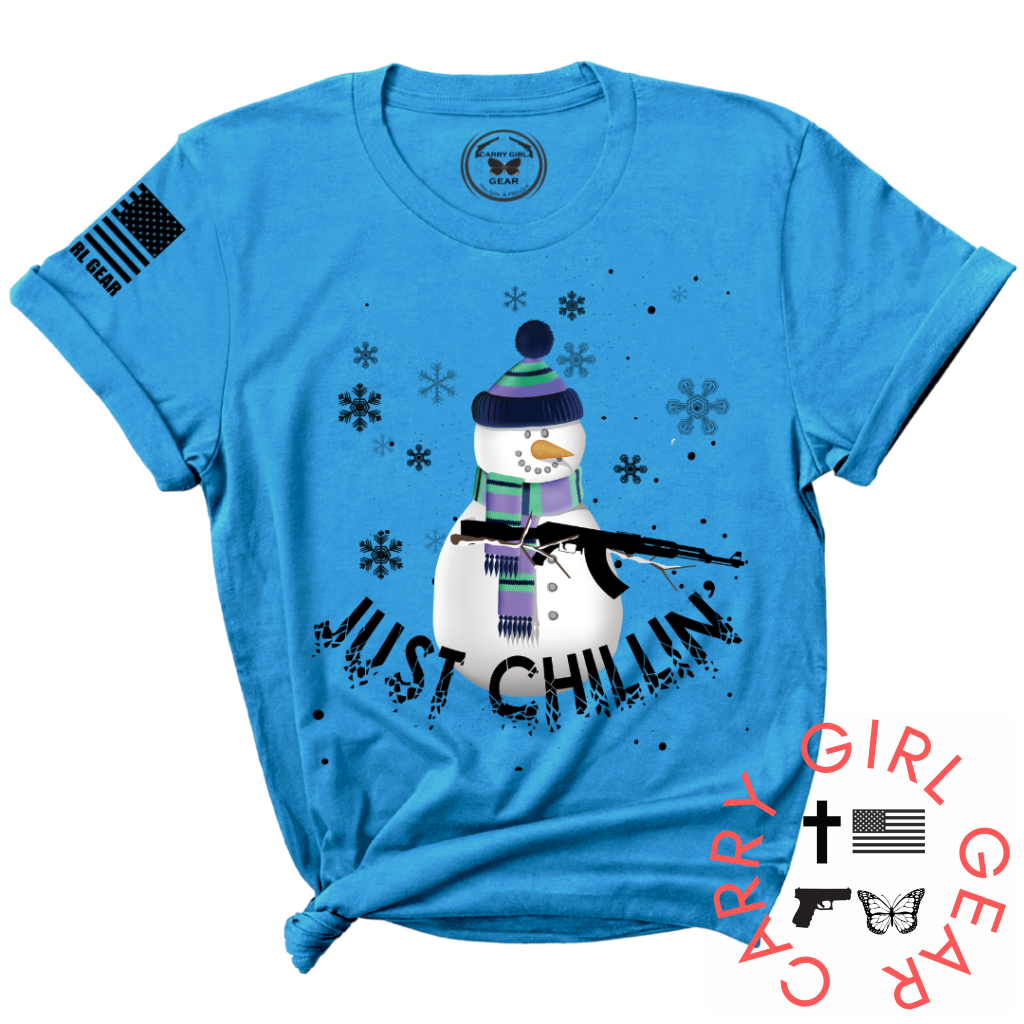 Just Chillin Tee Xs / Turquoise Unisex Cut Cgg Perfect
